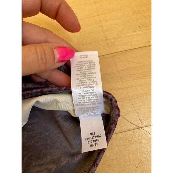 Z by Zella "Strappy " daily print sports bra BNWOT Girls grey - Picture 8 of 8